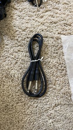 5FT 1/4" MALE TO 1/4" MALE MONO AUDIO INTERCONNECT AUDIO