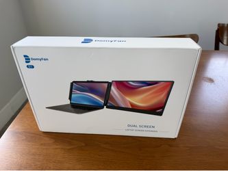 🖥️ Domyfan 14” Dual Screen Laptop Monitor Extender 🆕 Brand New – Sealed Box (Never Opened)