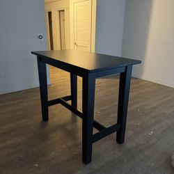 Tall Black Dining Table 