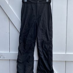 SOLSTICE RUGGED MICROSHED GALE FORCE SKI PANTS WOMEN Size M 28x27 BLACK