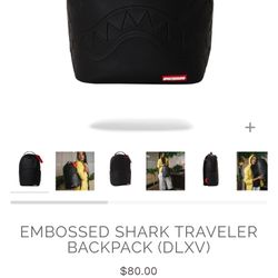 Sprayground Black Backpack/Bag