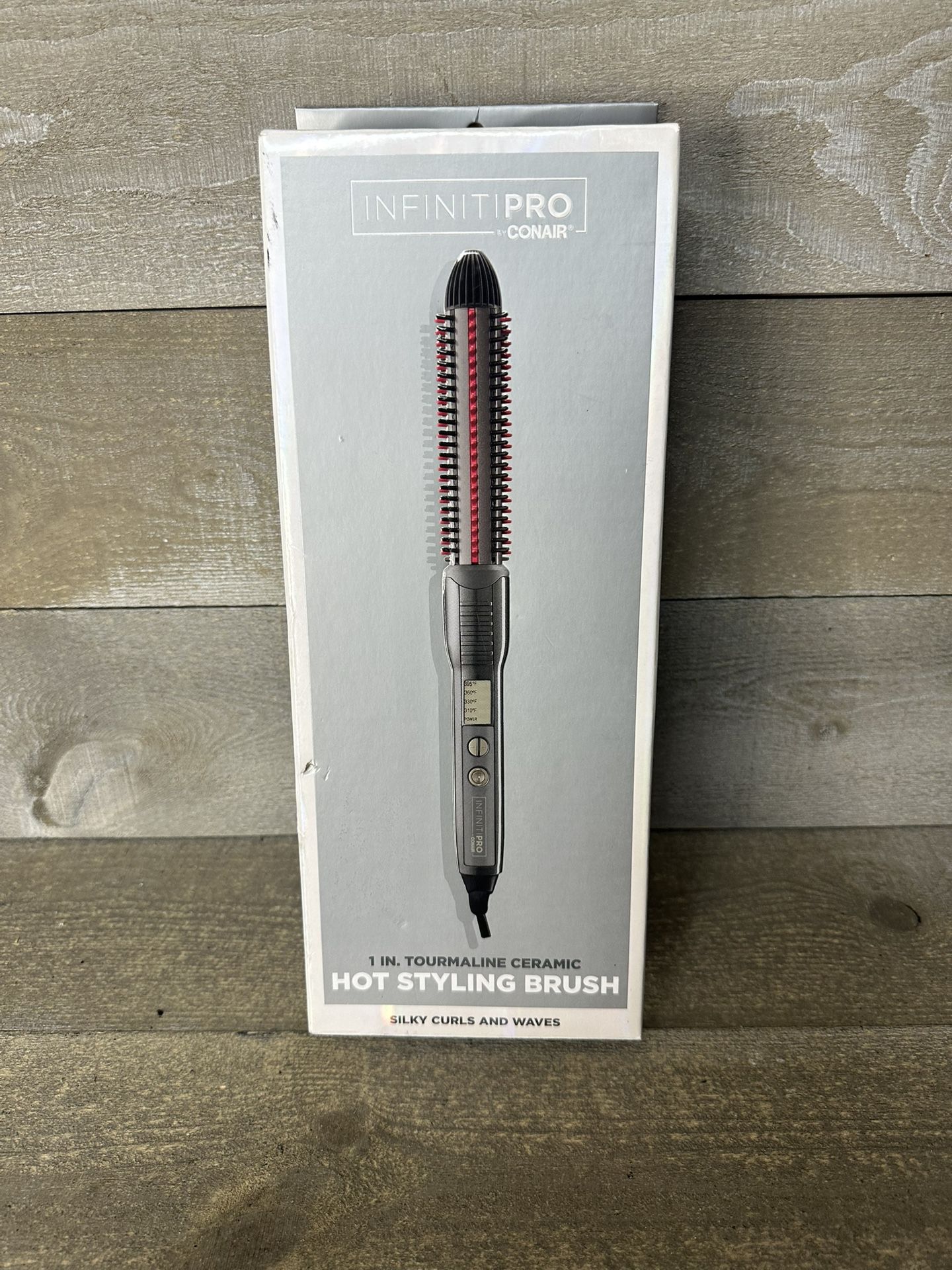Infinitipro By Conair Nano Tourmaline Ceramic Hot Curl Brush 1-Inch BC2NN