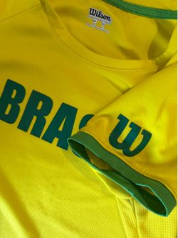 Soccer Wilson Brasil Ladies Ringer Large Vibrant Yellow
