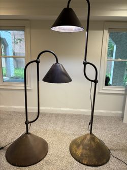 Vintage Curved Floor Lamps - Must Sell Fast