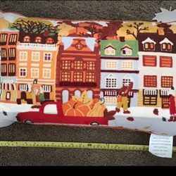 BRAND NEW with TAGS~Thanksgiving Decorative Throw Pillows~beautiful details~Save for Next Holiday