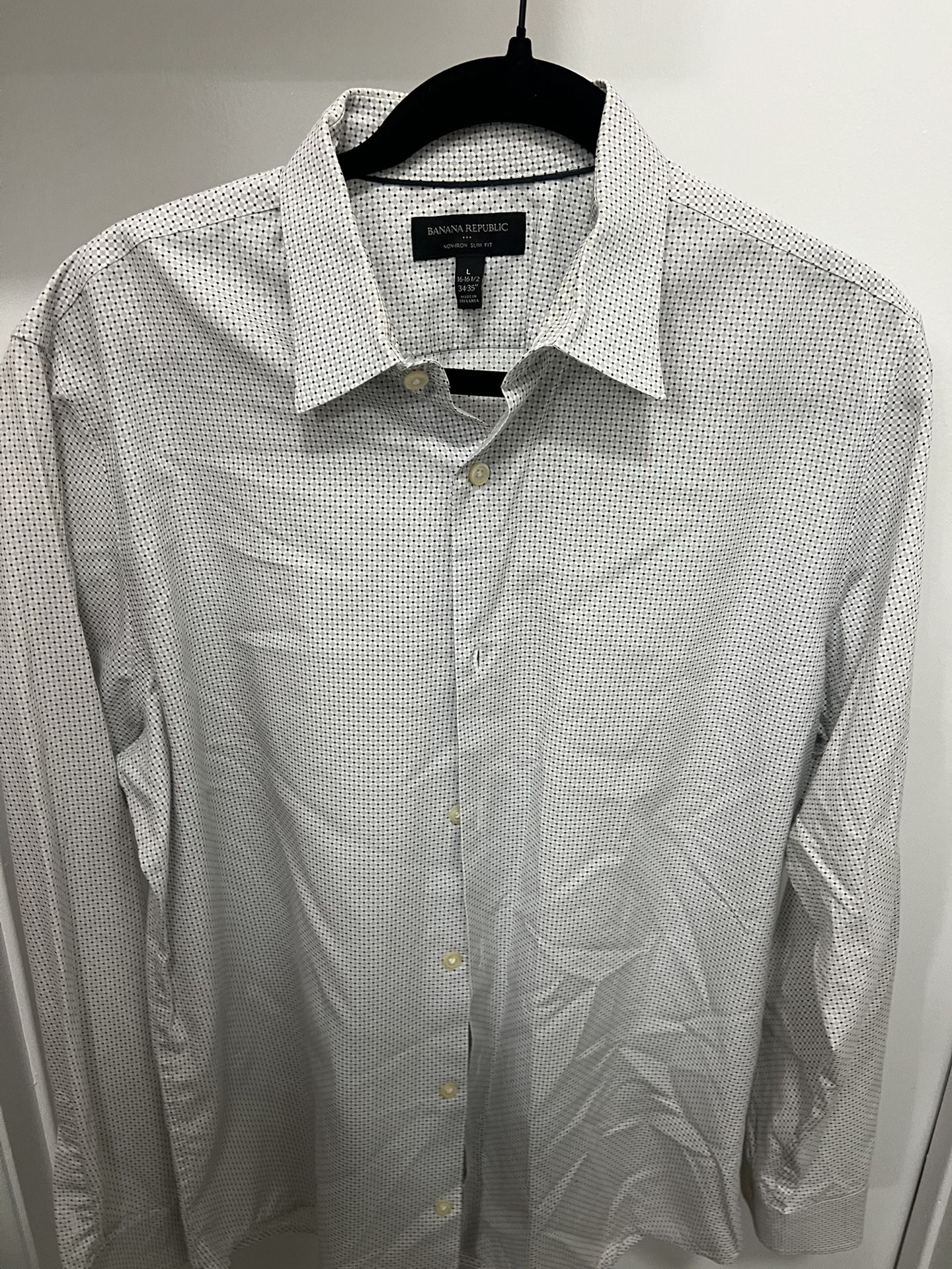 banana republic dress shirt Slim-Fit Linen-Cotton Dress Shirt