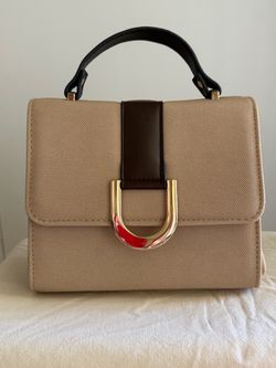Structured Canvas Mini Top Handle Bag