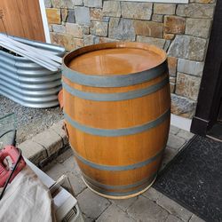 White oak wine barrel