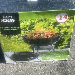 Tabletop Charcoal Grill 14”