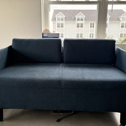 Soft Dark Blue Couch