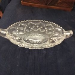 Cut Glass Candy Dish Antique