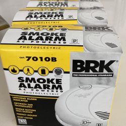 4 BRK Hardwired Smoke Alarms