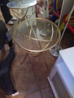 Glass Table Stand And Lamp