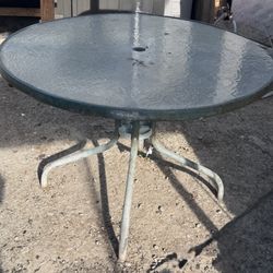 Round Glass Table 