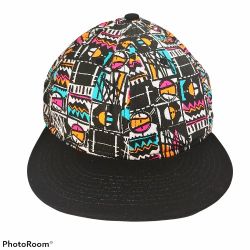 Nike Air Force 1 (AF1) True Snapback Hat Multi-colored Flat Bill Cap - Rare