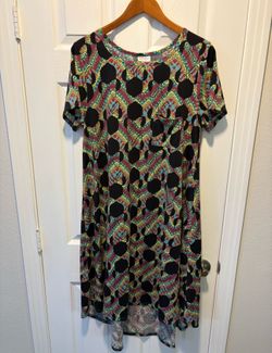LuLaRoe Carly Disney Minnie Mouse Bow Dress women’s Size Large - Simi Valley