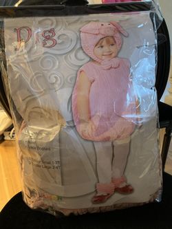 Girl Toddler pig costume large 2-4T.