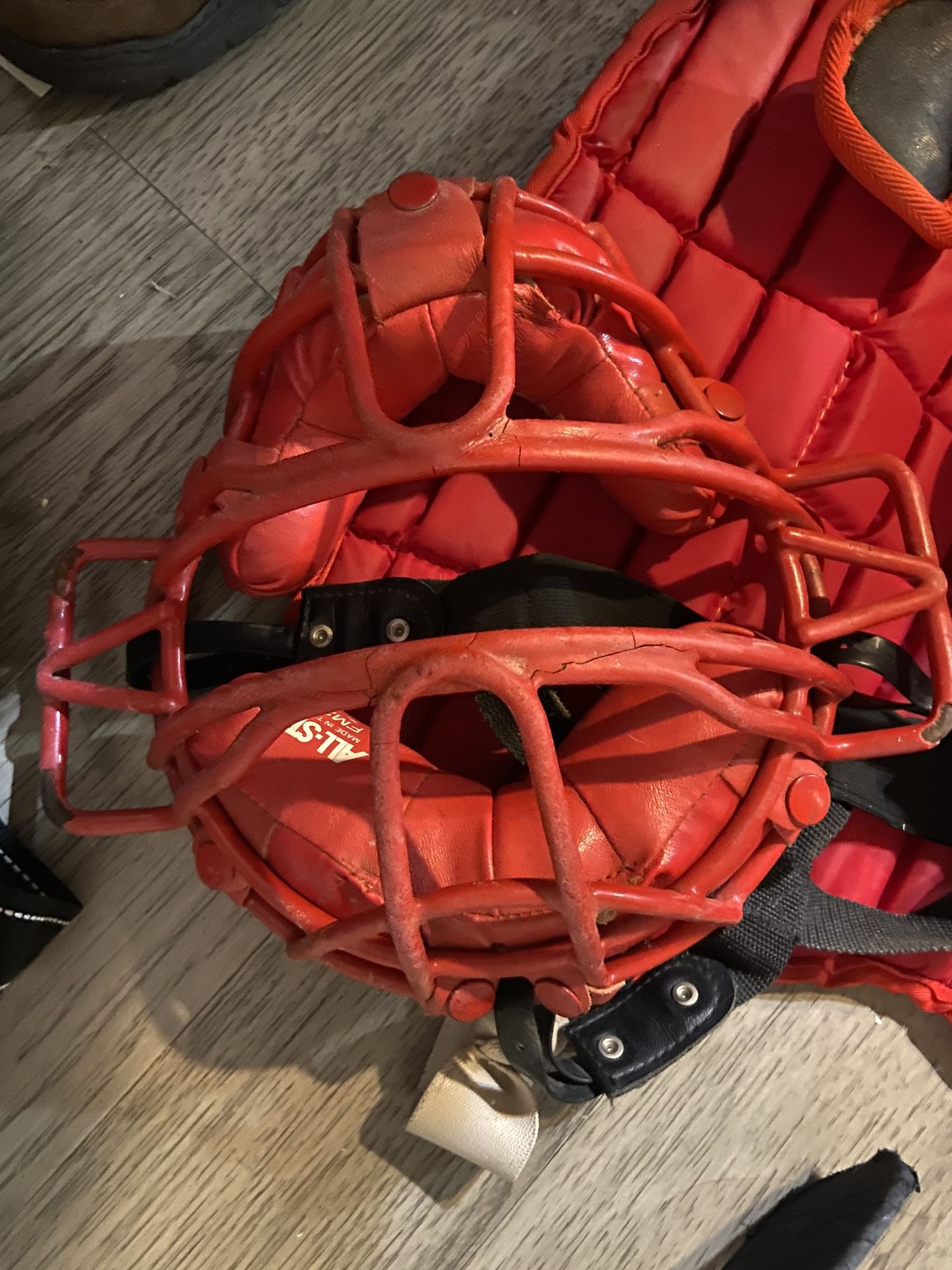 Old Baseball Bag With Equipment