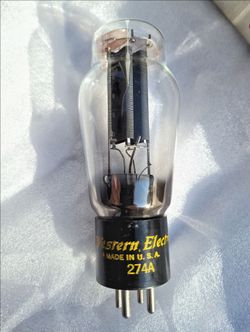 Vintage Western Electric 274A Vacuum Tube Rectifier NOS MINT condition Made in USA 1940s. Rare.