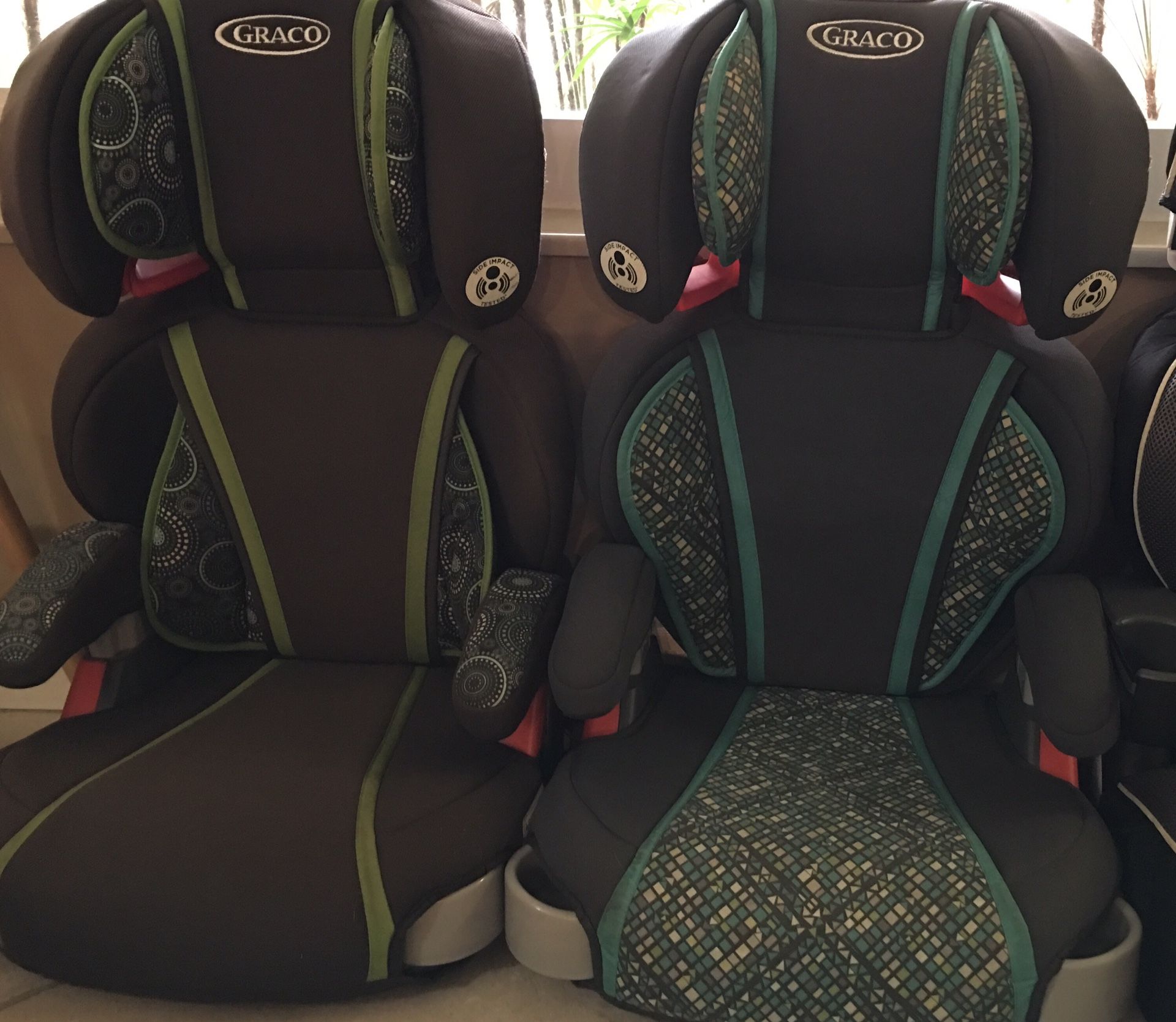 Two Graco booster seats