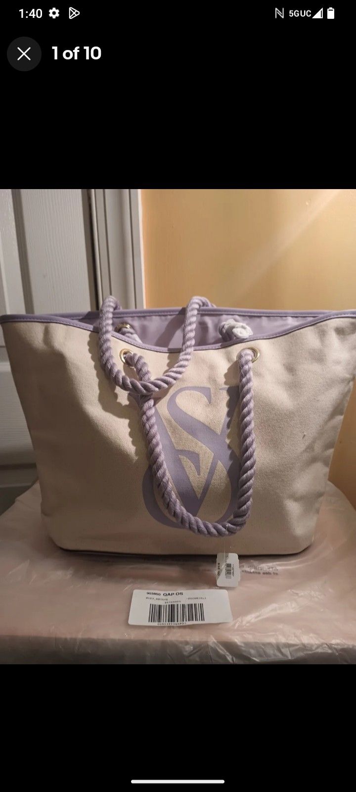 Victoria Secret New XL Deep Totes 10L 12W  With Tags