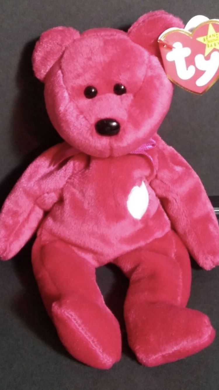 VINTAGE TY BEANIE BABY “VALENTINA” IN PROTECTIVE CASE