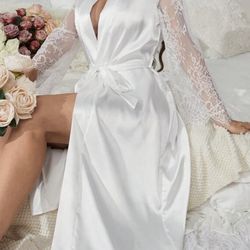 Bridal Robe And Slippers 