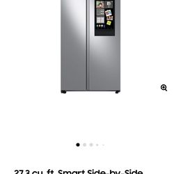 27.3 cu. ft. Smart Side-by-Side Refrigerator with Family Hub™ in Stainless Steel