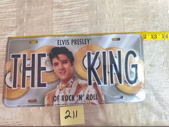 Elvis Presley 'The King of Rock N Roll' License Plate