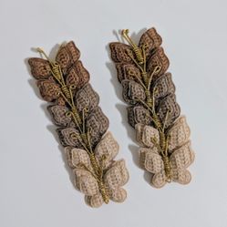 Girls Hair Accessories, Brown and Tan Butterfly Hair Clips, 6 Pairs