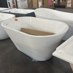54 Inx30 In Acrylic Freestanding Soak Bath 