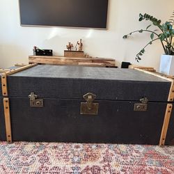 Overstock - vintage trunk storage chest