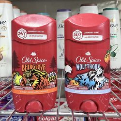 OLD SPICE DEODORANT 2.6 OZ $6.00 EACH