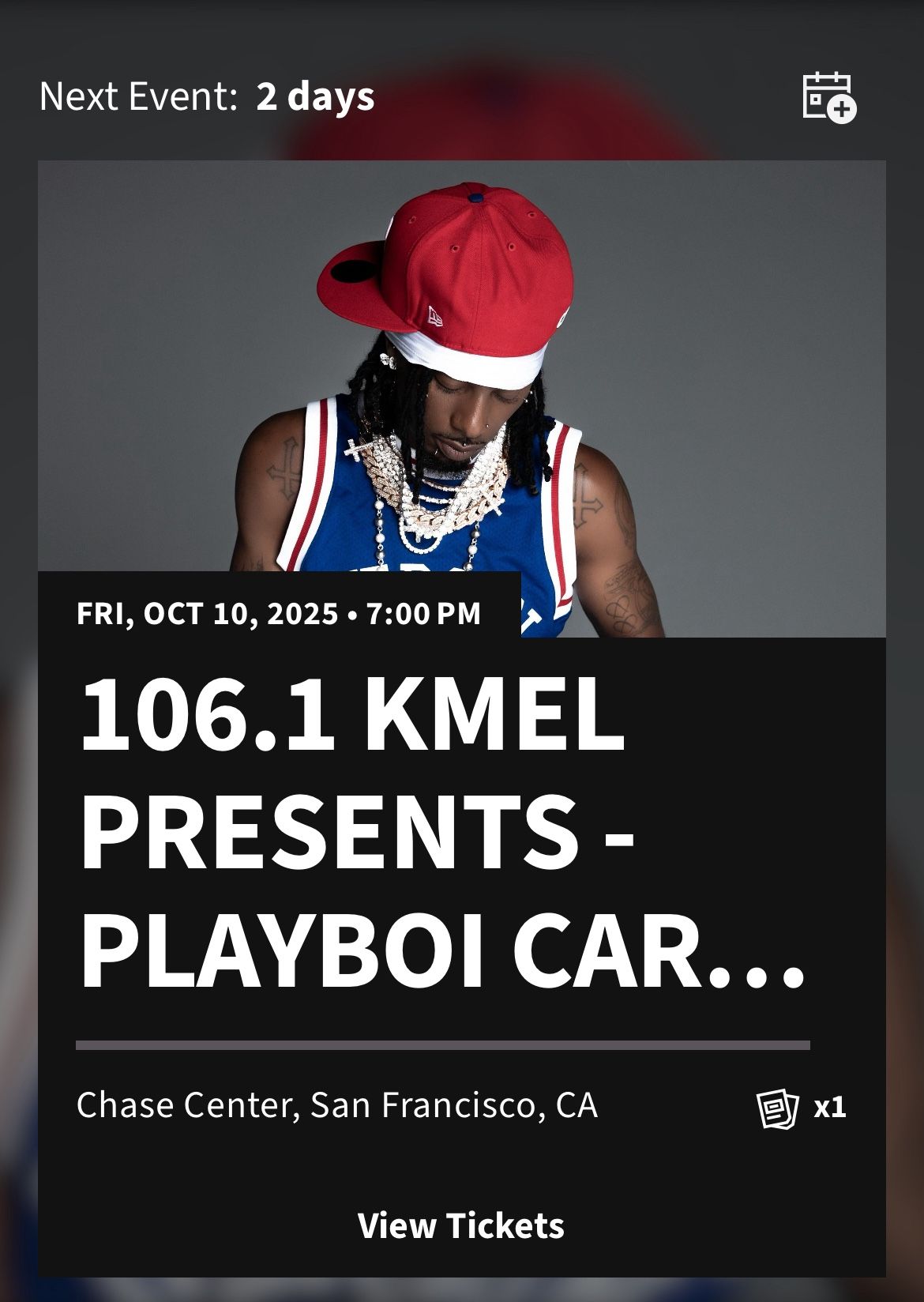 Playboi Carti Ticket