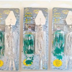 Renosky Rockerhead 2-in-1 3/8oz Jig, White - 3 Packs - NOS - Discontinued - Fishing Lures