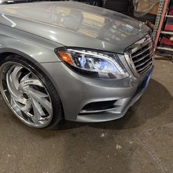 24 Inch Artis 5x112 Wheels Rims N Tires Espanol/English 