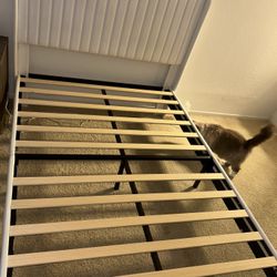 White Full Bed frame 