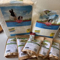 Bedding Pea Flakes And Mineral Block