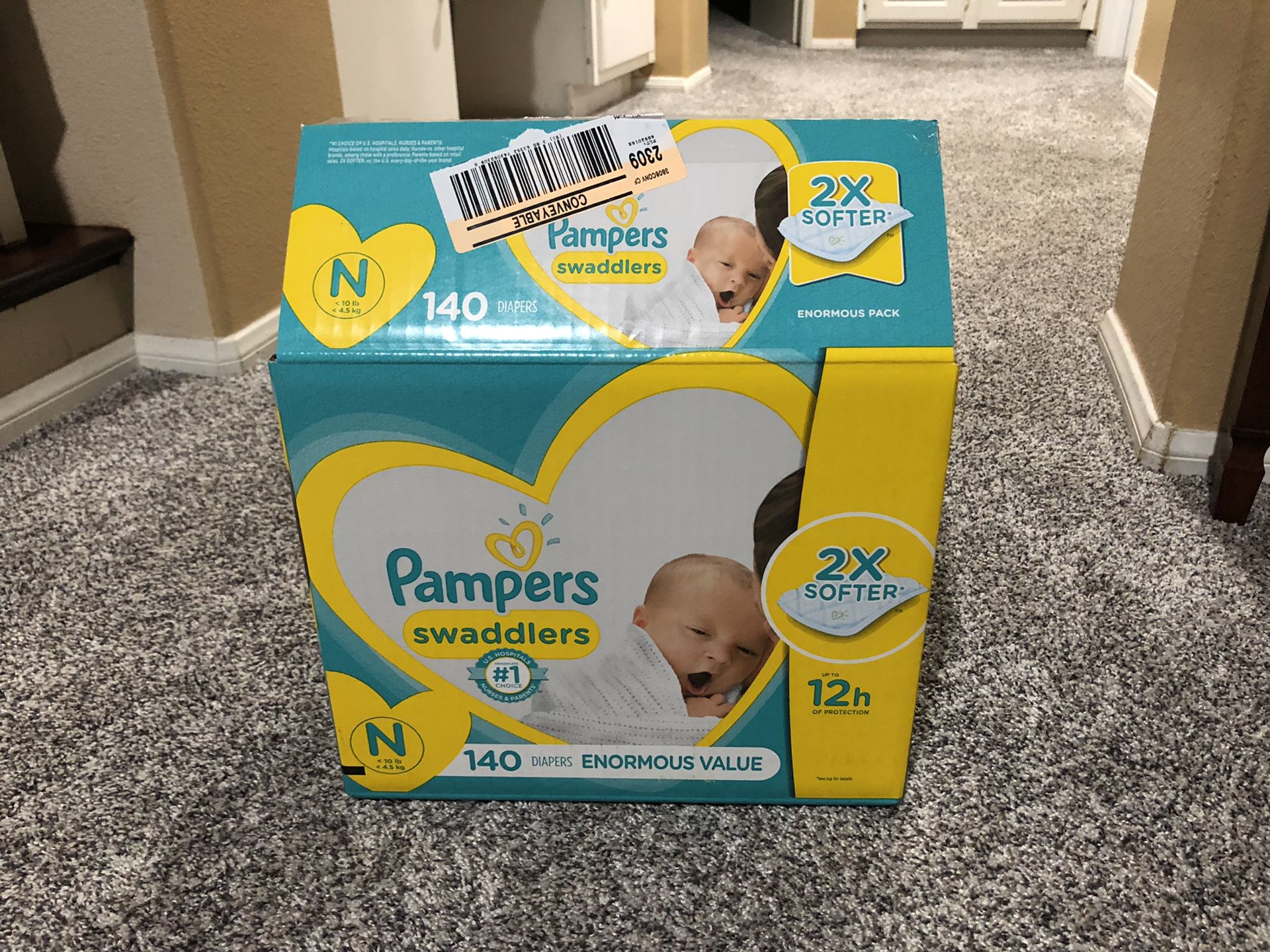 Pampers Swaddlers Newborn Diapers