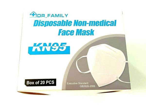 20pcs KN95 Disposable Non Medical Face Masks Mouth & Nose Protector