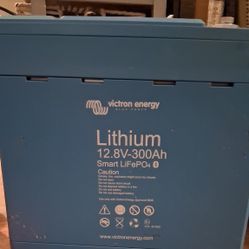 Victron Energy Electric 12 .8 ,  300AH Smart LIFePo Lithium  Bluetooth  &  WIFI CAPABILITIES 