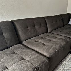 Chalice Grey Sectional Sofa