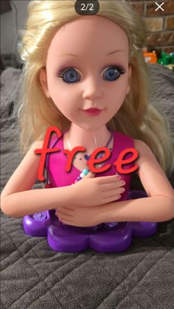 Doll Head for Hair Styling Kids, Hair Salon Toy