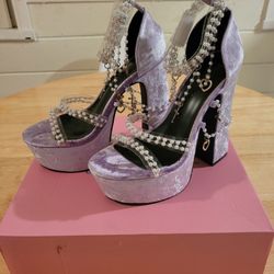 Holy Revelation Platform Heels By Dolls Kill Size 9
