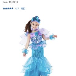 Mermaid Halloween Costume Size 5-6