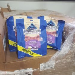 BLUE BUFFALO DENTAL BONES, DOG BONES. 24 LARGE BONES. 