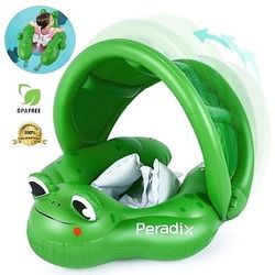 Inflatable Baby Swimming Float Ring Children Waist Float Ring with Removable Sun Canopy 3-36 month