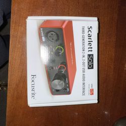 Scarlett Solo 3rd Gen Audio Interface