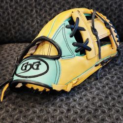Handmade Mint And Bone Color Softball Glove