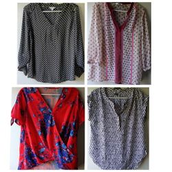 8 Women's Summer Shirts Size Medium 